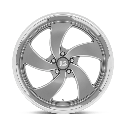 US Mag 1PC | U133 DESPERADO | 22.0x8.50 | 5X127 | 1 | ANTHRACITE MILLED DIAM-CUT LIP