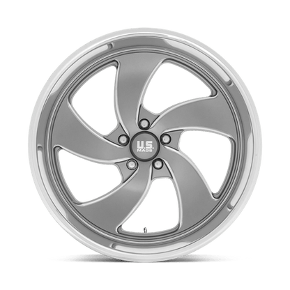 US Mag 1PC | U133 DESPERADO | 22.0x8.50 | 5X127 | 1 | ANTHRACITE MILLED DIAM-CUT LIP