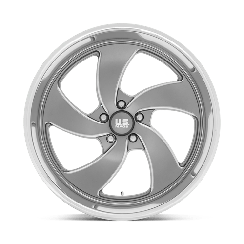 US Mag 1PC | U133 DESPERADO | 22.0x8.50 | 5X120.65 | 1 | ANTHRACITE MILLED DIAM-CUT LIP