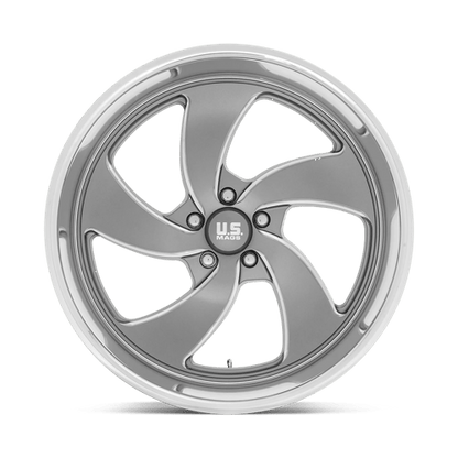 US Mag 1PC | U133 DESPERADO | 22.0x8.50 | 5X120.65 | 1 | ANTHRACITE MILLED DIAM-CUT LIP