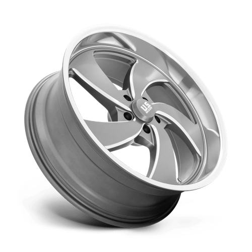 US Mag 1PC | U133 DESPERADO | 22.0x10.50 | 5X127 | 1 | ANTHRACITE MILLED DIAM-CUT LIP