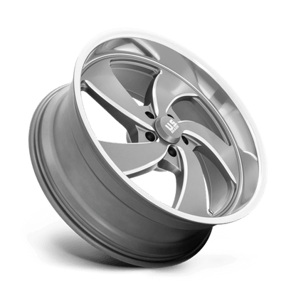US Mag 1PC | U133 DESPERADO | 22.0x8.50 | 5X120.65 | 1 | ANTHRACITE MILLED DIAM-CUT LIP