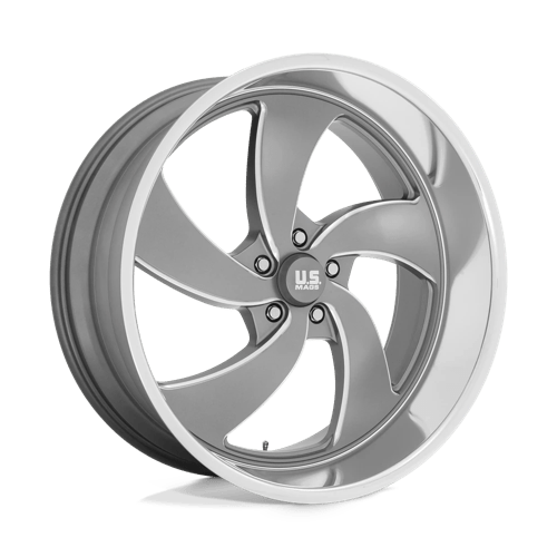 US Mag 1PC | U133 DESPERADO | 24.0x10.00 | 5X127 | 5 | ANTHRACITE MILLED DIAM-CUT LIP