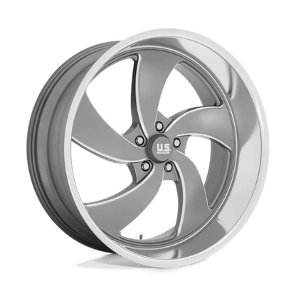 US Mag 1PC | U133 DESPERADO | 24.0x10.00 | 5X127 | 5 | ANTHRACITE MILLED DIAM-CUT LIP