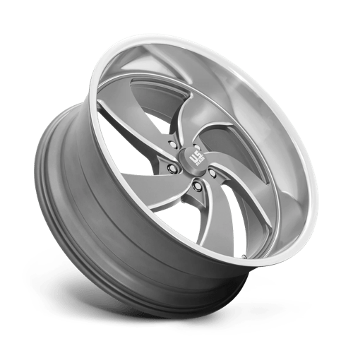 US Mag 1PC | U133 DESPERADO | 24.0x10.00 | 5X127 | 5 | ANTHRACITE MILLED DIAM-CUT LIP