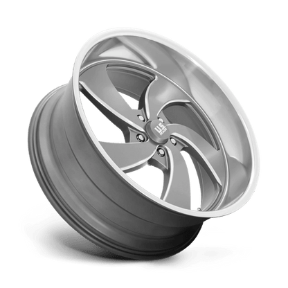 US Mag 1PC | U133 DESPERADO | 24.0x10.00 | 5X127 | 5 | ANTHRACITE MILLED DIAM-CUT LIP
