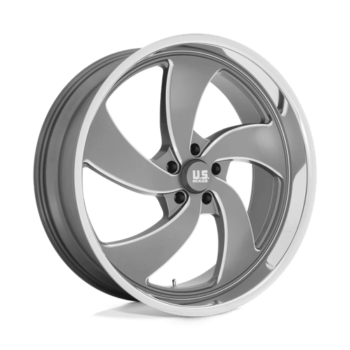 US Mag 1PC | U133 DESPERADO | 24.0x9.00 | 5X127 | 1 | ANTHRACITE MILLED DIAM-CUT LIP