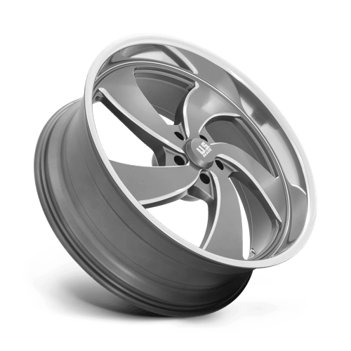 US Mag 1PC | U133 DESPERADO | 24.0x9.00 | 5X127 | 1 | ANTHRACITE MILLED DIAM-CUT LIP