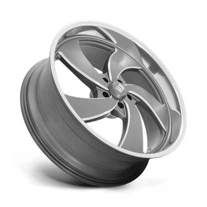 US Mag 1PC | U133 DESPERADO | 24.0x9.00 | 5X127 | 1 | ANTHRACITE MILLED DIAM-CUT LIP