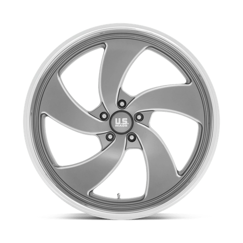 US Mag 1PC | U133 DESPERADO | 24.0x9.00 | 5X127 | 1 | ANTHRACITE MILLED DIAM-CUT LIP
