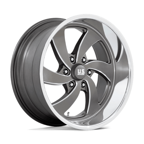 US Mag 1PC | U133 DESPERADO | 20.0x8.00 | 6X139.7 | 1 | ANTHRACITE MILLED DIAM-CUT LIP