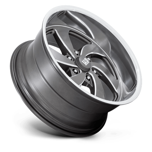 US Mag 1PC | U133 DESPERADO | 20.0x9.50 | 6X139.7 | 1 | ANTHRACITE MILLED DIAM-CUT LIP