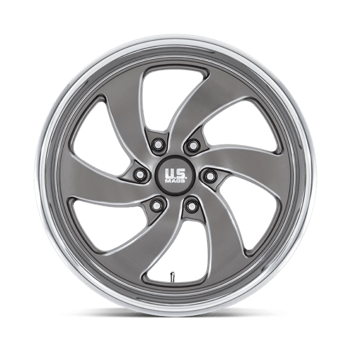 US Mag 1PC | U133 DESPERADO | 20.0x8.00 | 6X139.7 | 1 | ANTHRACITE MILLED DIAM-CUT LIP