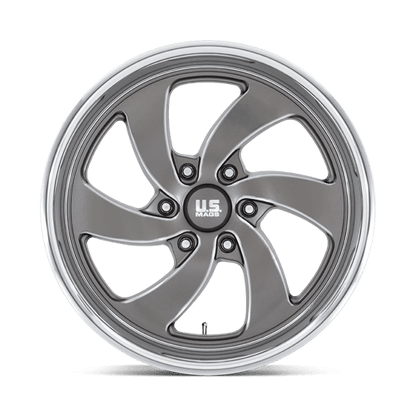 US Mag 1PC | U133 DESPERADO | 20.0x8.00 | 6X139.7 | 1 | ANTHRACITE MILLED DIAM-CUT LIP