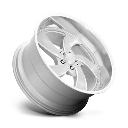 US Mag 1PC | U134 DESPERADO | 22.0x10.50 | 5X120.65 | 1 | SILVER BRUSH FACE MILL DC-LIP