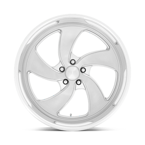 US Mag 1PC | U134 DESPERADO | 22.0x10.50 | 5X120.65 | 1 | SILVER BRUSH FACE MILL DC-LIP