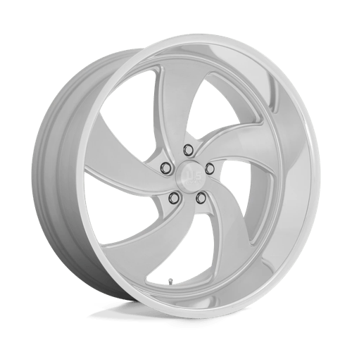 US Mag 1PC | U134 DESPERADO | 24.0x10.00 | 5X127 | 5 | SILVER BRUSH FACE MILL DC-LIP