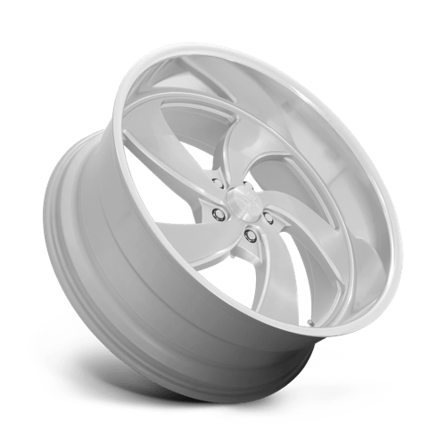 US Mag 1PC | U134 DESPERADO | 24.0x10.00 | 5X127 | 5 | SILVER BRUSH FACE MILL DC-LIP