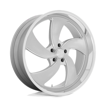 US Mag 1PC | U134 DESPERADO | 24.0x9.00 | 5X127 | 1 | SILVER BRUSH FACE MILL DC-LIP