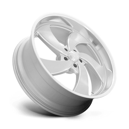 US Mag 1PC | U134 DESPERADO | 24.0x9.00 | 5X120.65 | 1 | SILVER BRUSH FACE MILL DC-LIP