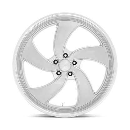 US Mag 1PC | U134 DESPERADO | 24.0x9.00 | 5X127 | 1 | SILVER BRUSH FACE MILL DC-LIP