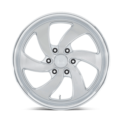 US Mag 1PC | U134 DESPERADO | 20.0x8.00 | 6X139.7 | 1 | SILVER BRUSH FACE MILL DC-LIP