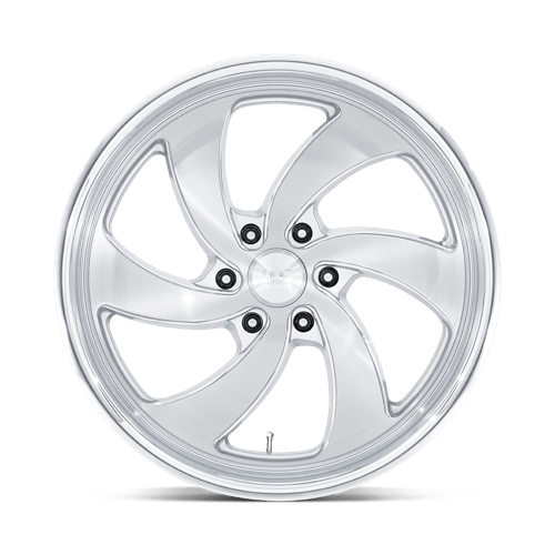 US Mag 1PC | U134 DESPERADO | 22.0x10.00 | 6X135 | 25 | SILVER BRUSH FACE MILL DC-LIP