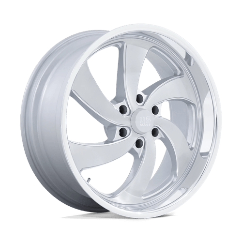 US Mag 1PC | U134 DESPERADO | 22.0x9.00 | 6X135 | 25 | SILVER BRUSH FACE MILL DC-LIP