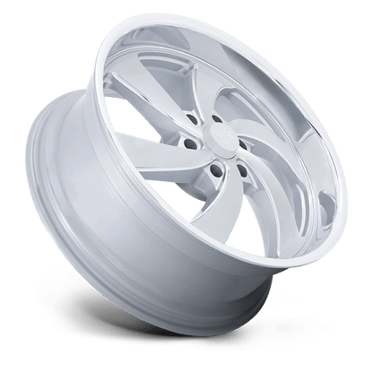 US Mag 1PC | U134 DESPERADO | 22.0x10.00 | 6X139.7 | 25 | SILVER BRUSH FACE MILL DC-LIP