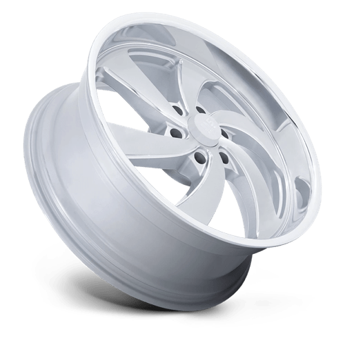 US Mag 1PC | U134 DESPERADO | 22.0x10.00 | 6X135 | 25 | SILVER BRUSH FACE MILL DC-LIP