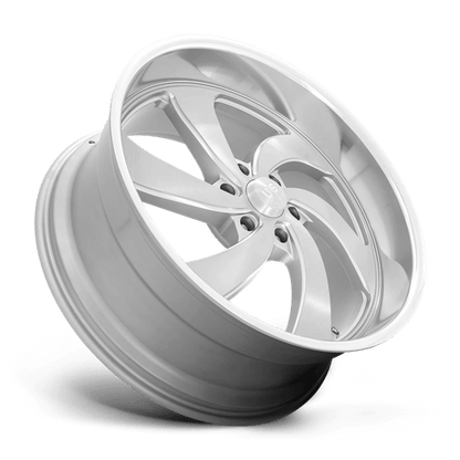 US Mag 1PC | U134 DESPERADO | 24.0x9.00 | 6X139.7 | 25 | SILVER BRUSH FACE MILL DC-LIP