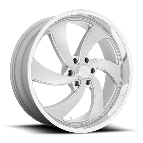 US Mag 1PC | U134 DESPERADO | 24.0x9.00 | 6X139.7 | 25 | SILVER BRUSH FACE MILL DC-LIP