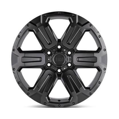 Black Rhino Hard Alloys | WANAKA | 20.0x9.00 | 6X139.7 | 12 | M-GUNMETAL W/ BRUSHED FACE