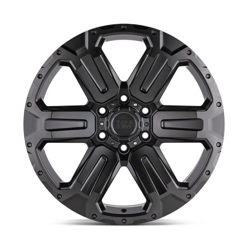 Black Rhino Hard Alloys | WANAKA | 17.0x8.50 | 6X139.7 | 12 | M-GUNMETAL W/ BRUSHED FACE