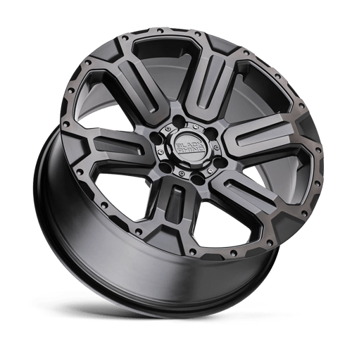 Black Rhino Hard Alloys | WANAKA | 20.0x9.00 | 6X139.7 | 12 | M-GUNMETAL W/ BRUSHED FACE