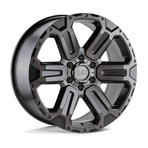 Black Rhino Hard Alloys | WANAKA | 17.0x8.50 | 6X139.7 | 12 | M-GUNMETAL W/ BRUSHED FACE