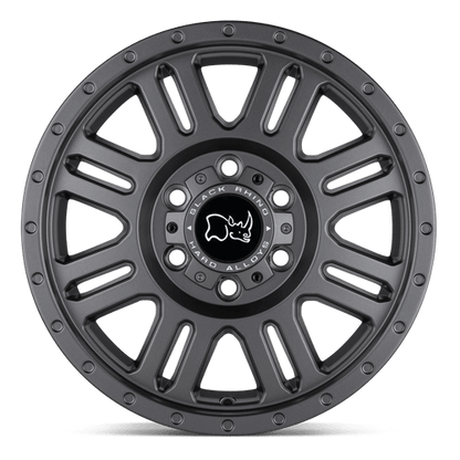Black Rhino Hard Alloys | YELLOWSTONE | 16.0x8.00 | 5X130 | 45 | MATTE GUNMETAL