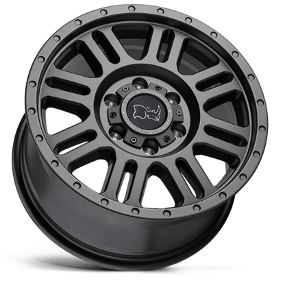 Black Rhino Hard Alloys | YELLOWSTONE | 16.0x8.00 | 6X130 | 45 | MATTE GUNMETAL