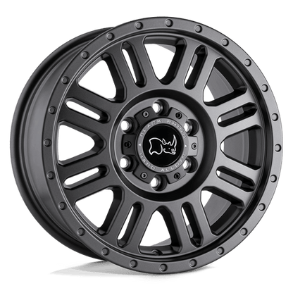 Black Rhino Hard Alloys | YELLOWSTONE | 16.0x8.00 | 5X130 | 45 | MATTE GUNMETAL